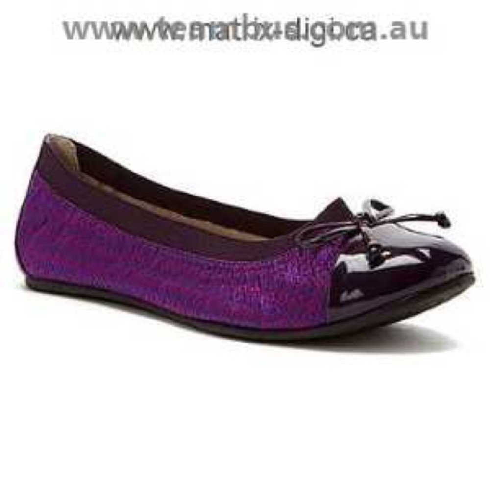 SOLD Purple patterned ballet flats